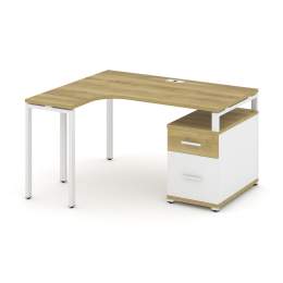 Стол эргономичный Concept CN.SA-302 Металл белый